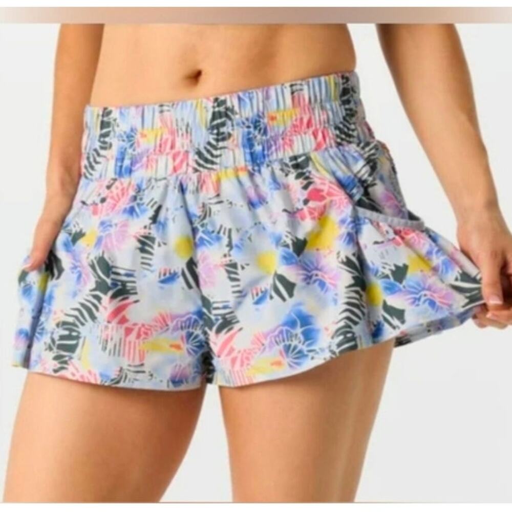 NWT Free People Movement Get Your Flirt On Shorts | Mystic Floral | Large